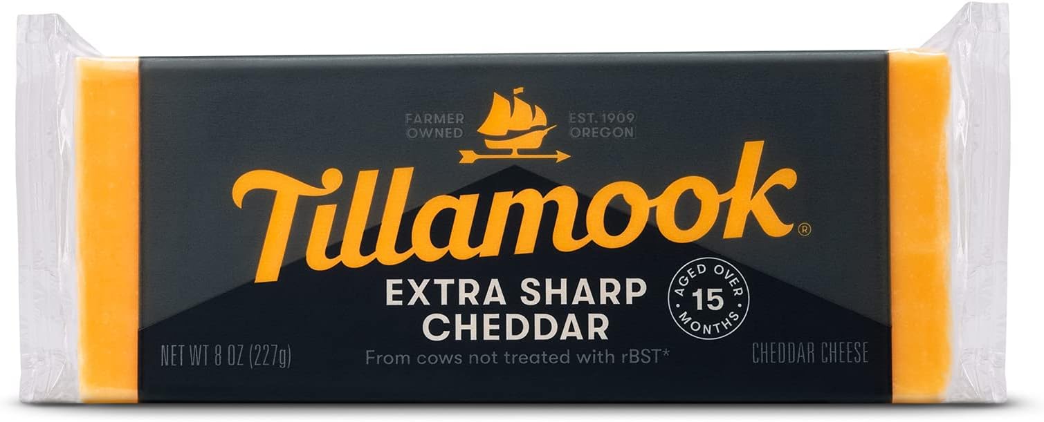 TILLAMOOK Extra Sharp Cheddar Bar, 8 OZ