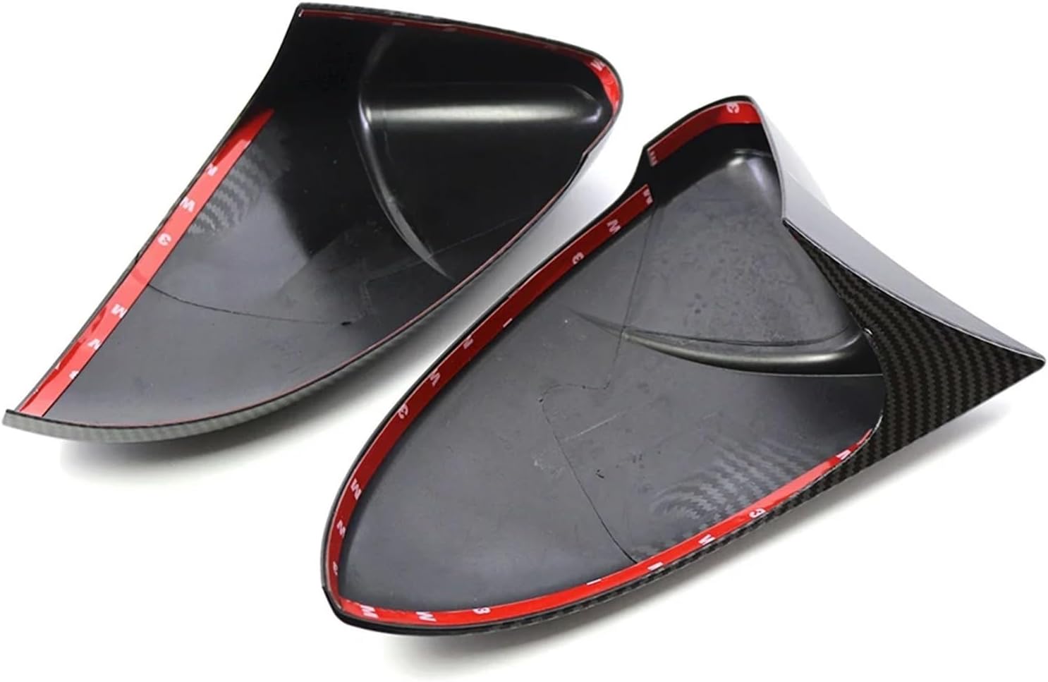 2Pcs Car Door Side Mirror Cover Caps Compatible for VW Golf MK7 G-TI R R Line 2014 2015 2016 2017 2018 2019 5G0857537