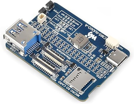 CM5-NANO-A Nano Base Board for Raspberry Pi Compute Module 5 | Compact CM5-Compatible GPIO, USB 3.2, MIPI Interfaces | Evaluation & Integration Board for CM5 Lite/eMMC