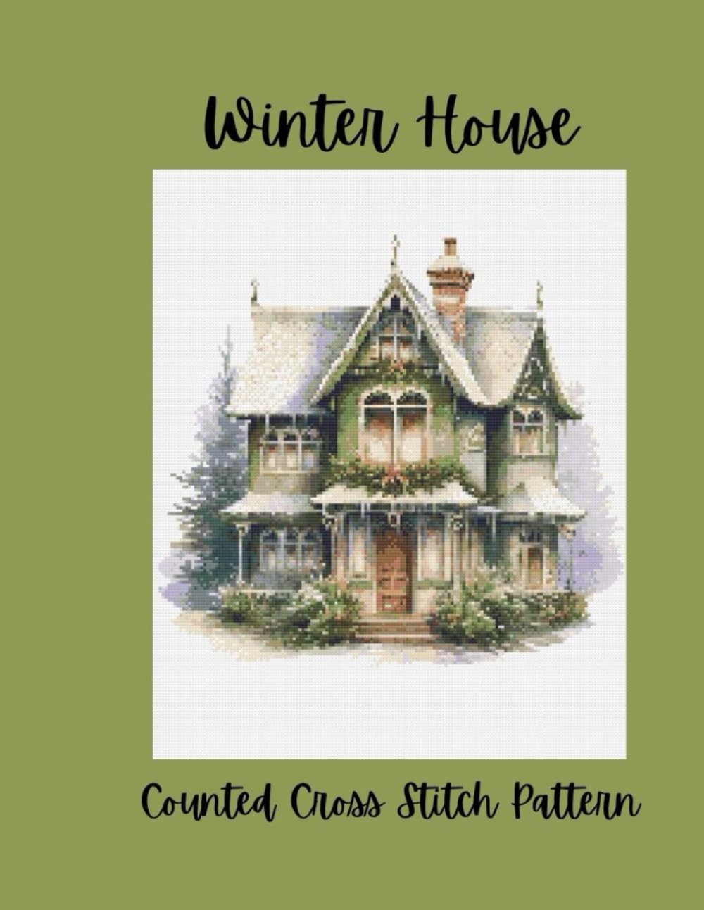 Winter House: Counted Cross Stitch Pattern