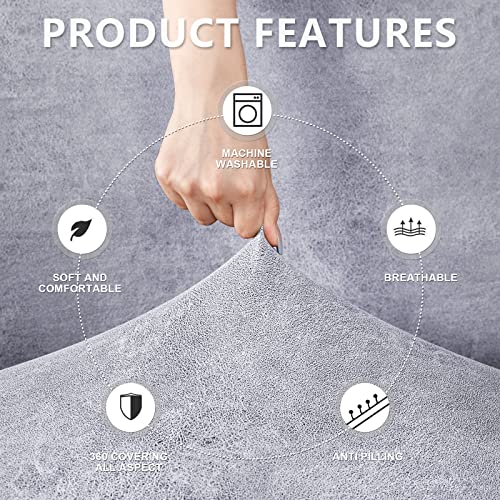 Image of ANARACHON Recliner Chair Covers Leather Like, 4 Pieces Recliner Cover for Recliner Chair, Soft Sofa Slipcover Furniture Protector Washable Sofa Cover for Pets Kids (Marbling)