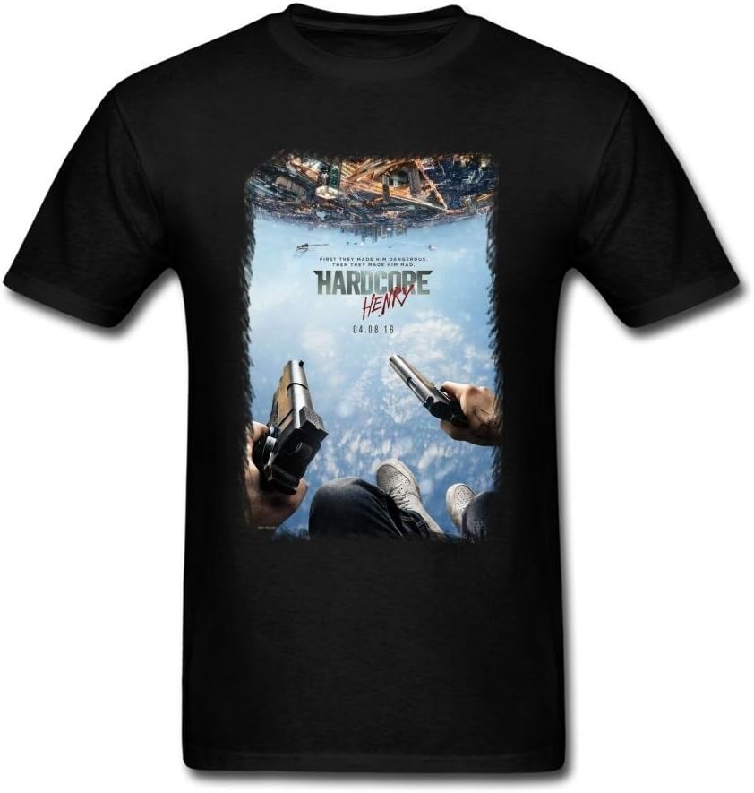 Men's Hardcore Henry New Movies T-shirt Size S Black