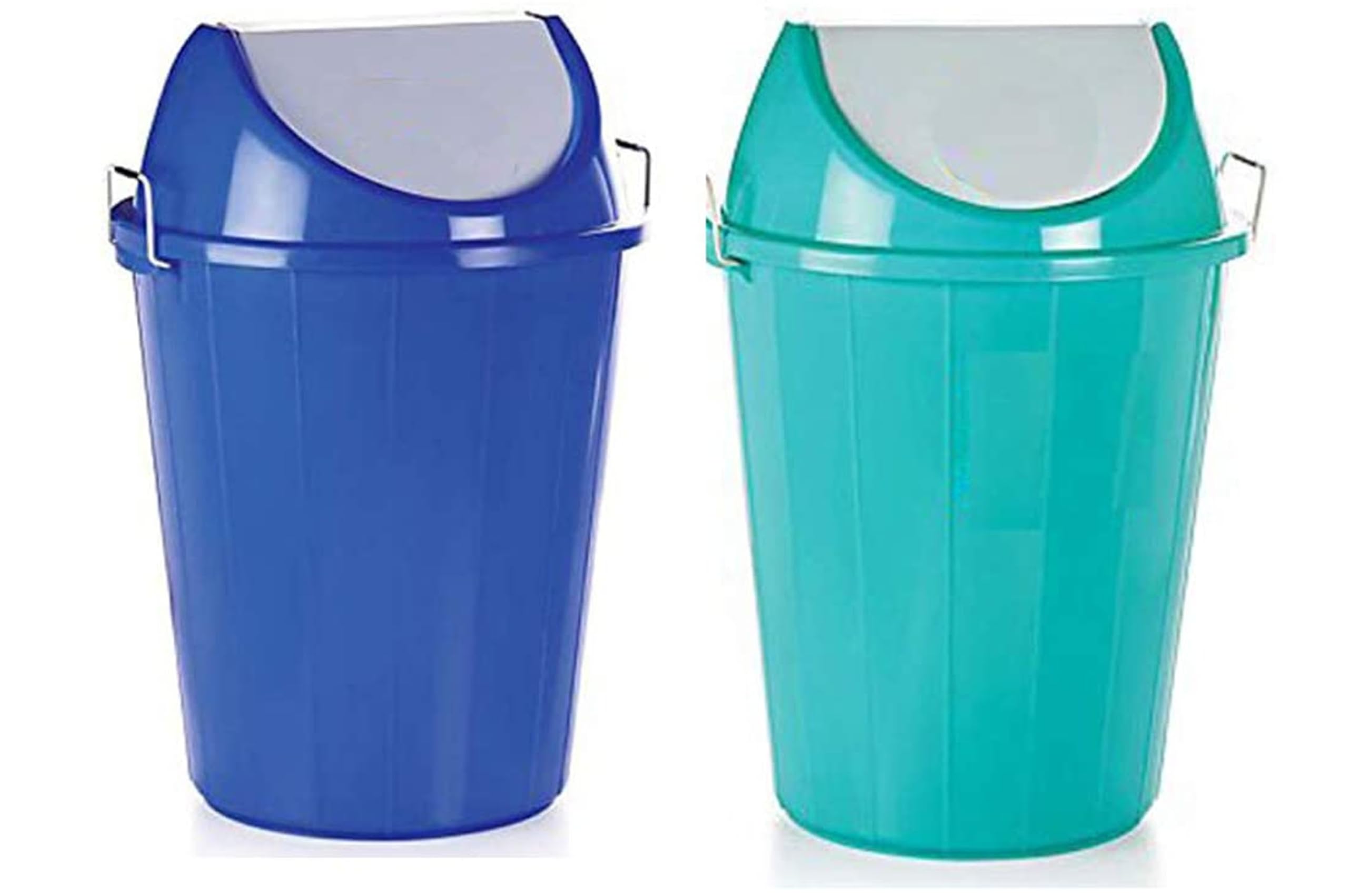 DHWANI ENTERPRISE Plastic, [32Ltr, Multi Colour], with Lid Multipurpose Plastic Storage Bucket Swing DRUM 32LTR (PACK OF 2) WITH CHECK DUSTER CLOTH FREE-image-23
