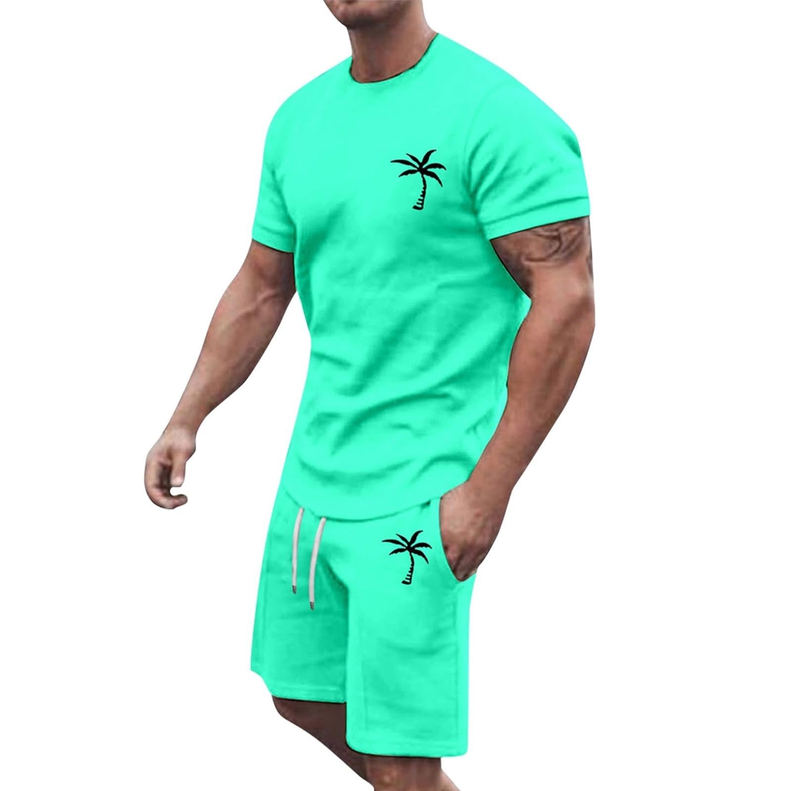 UwdiohqMens Short Sets Summer Fashion Luxurious Mens Shorts Swith Pocket Comfort Stripe Pattern Round Neck for Men Short Sleeve Various Graphic Casual Summer Outdoor Sports Hawaiian Beach Styles
