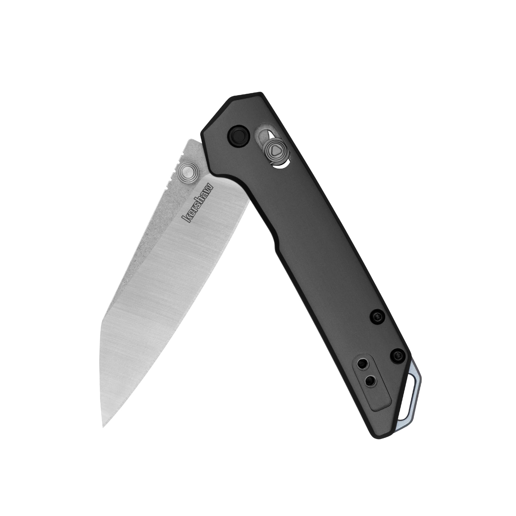 Kershaw Mini Iridium Folding Pocket Knife, 3 inch D2 Steel Blade, DuraLock, Aluminum Handle, Pocketclip