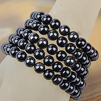 Vista 21 de MASSIVE BEADS Pulsera elástica de yoga hecha a mano con piedra natural, cristal curativo, energía, regalos para adultos unisex de 0.157 in, 0.236