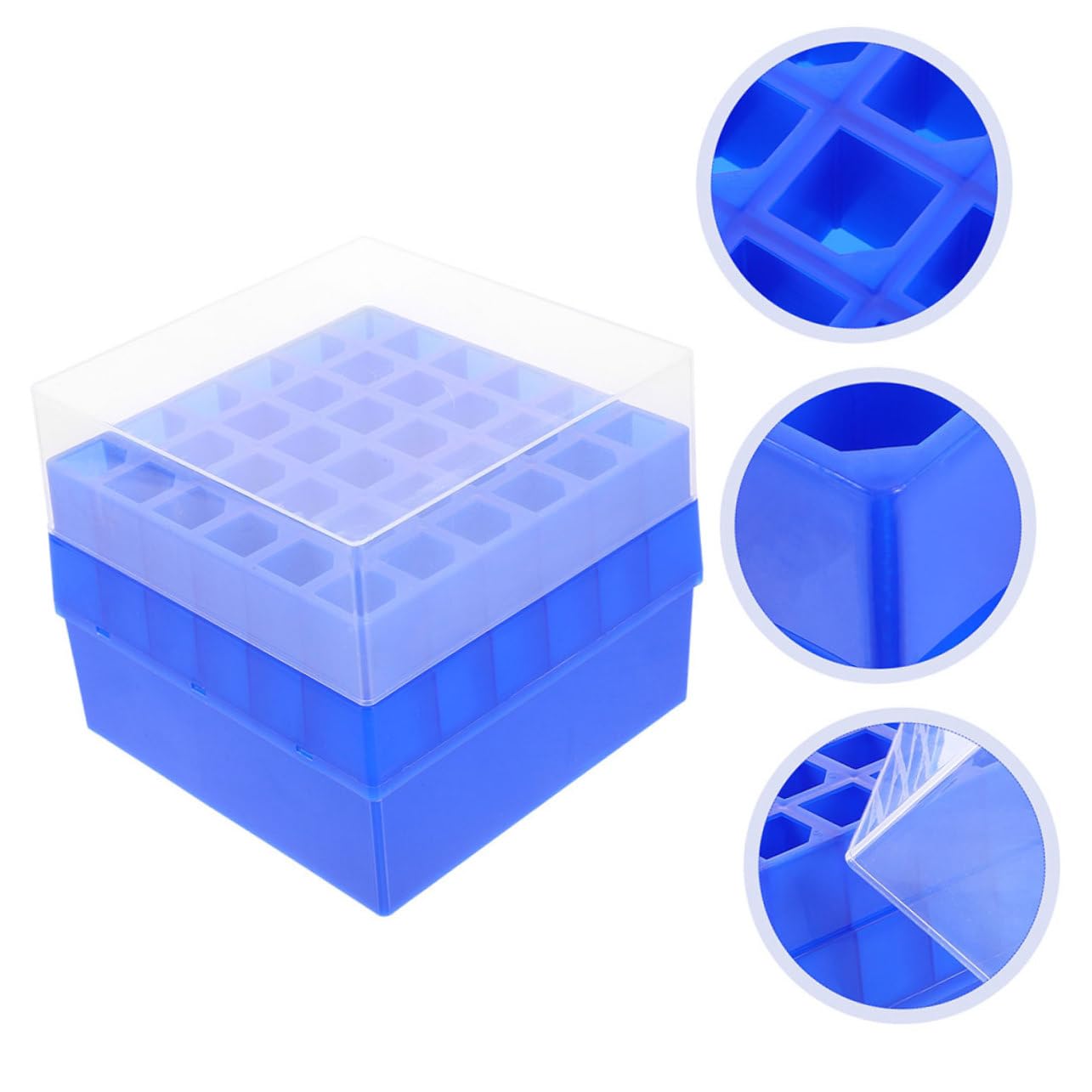 Alipis 2 set Scatola Per Congelatore Custodia Per Provette Organizer Per Provette Custodia Per Provette Custodia Per Provette Custodia Per Provette Supporto Per Provette 2 pezzi*2
