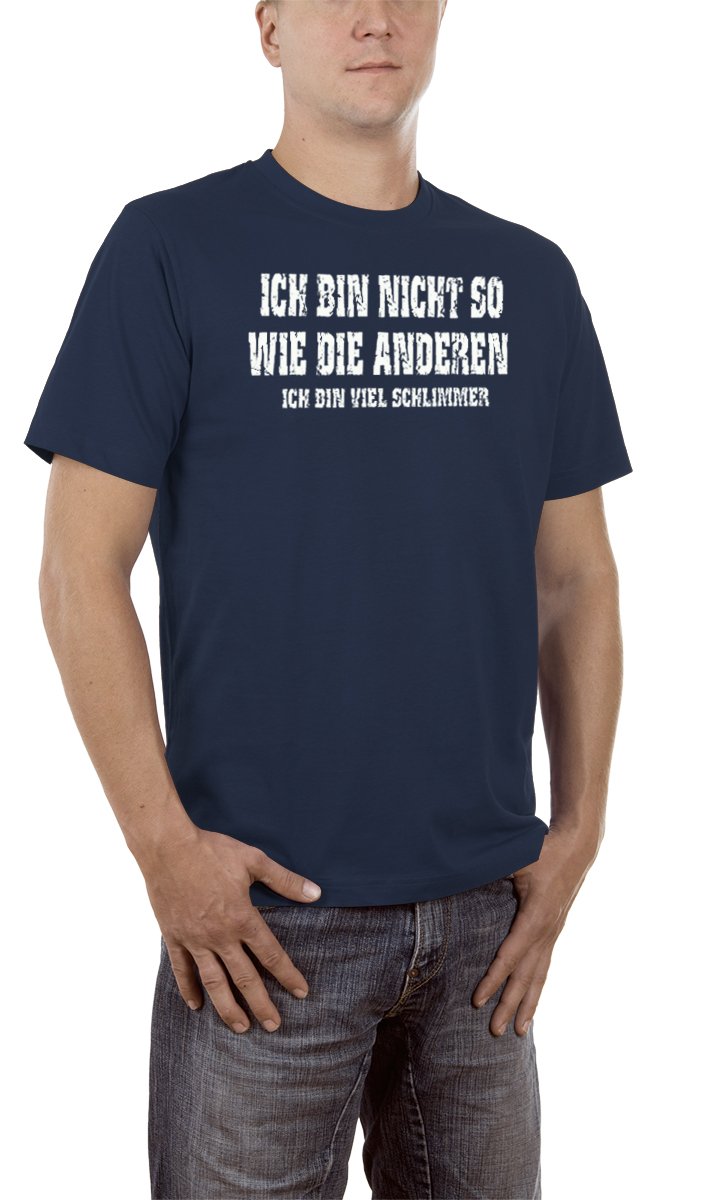 Touchlines Men's Ich Bin Nicht So Wie Die Anderen. T-Shirt