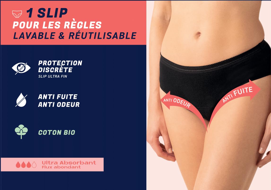 Athena - Lot de 5 Culottes menstruelles Femme