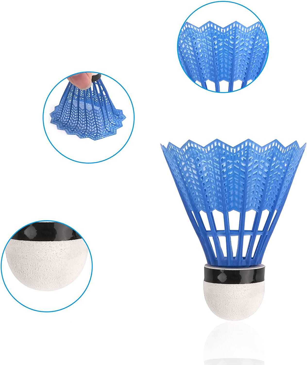 10 Palline Da Badminton Colorate In Plastica - Ideali Per Allenamento E Divertimento - Foto 2