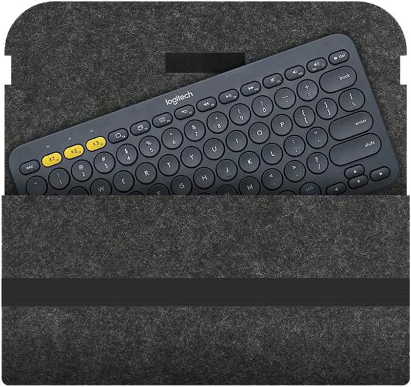 Egtu Sleeve Case Bag Cover for Logitech K380 Wireless Keyboard (Dark Grey)