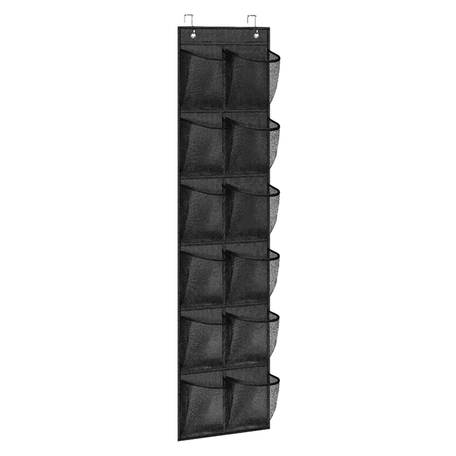 Tissu organisateur de chaussures mural for articles divers, 12/24 grilles