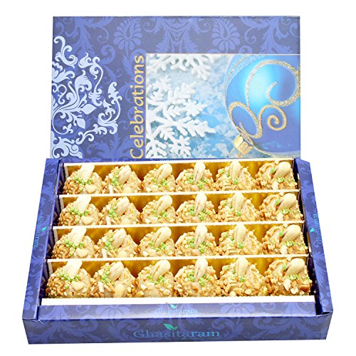 Ghasitaram Gifts Indian Sweets - Sweets- Roasted Kaju Laddoo (800 gms)