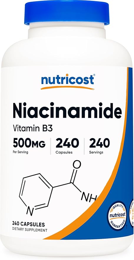 Buy Nutricost Niacinamide Online in Pakistan - (Vitamin B3) 500mg, 240 Capsules