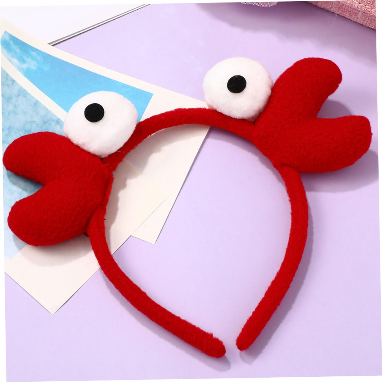 FOMIYES 6 Stck. Teiliges Rotes Krabben Stirnband für Frauen Leichtes Halloween Cosplay Kopfschmuck Universelle Bequemes Tragen für Kostüm und Partydekoration