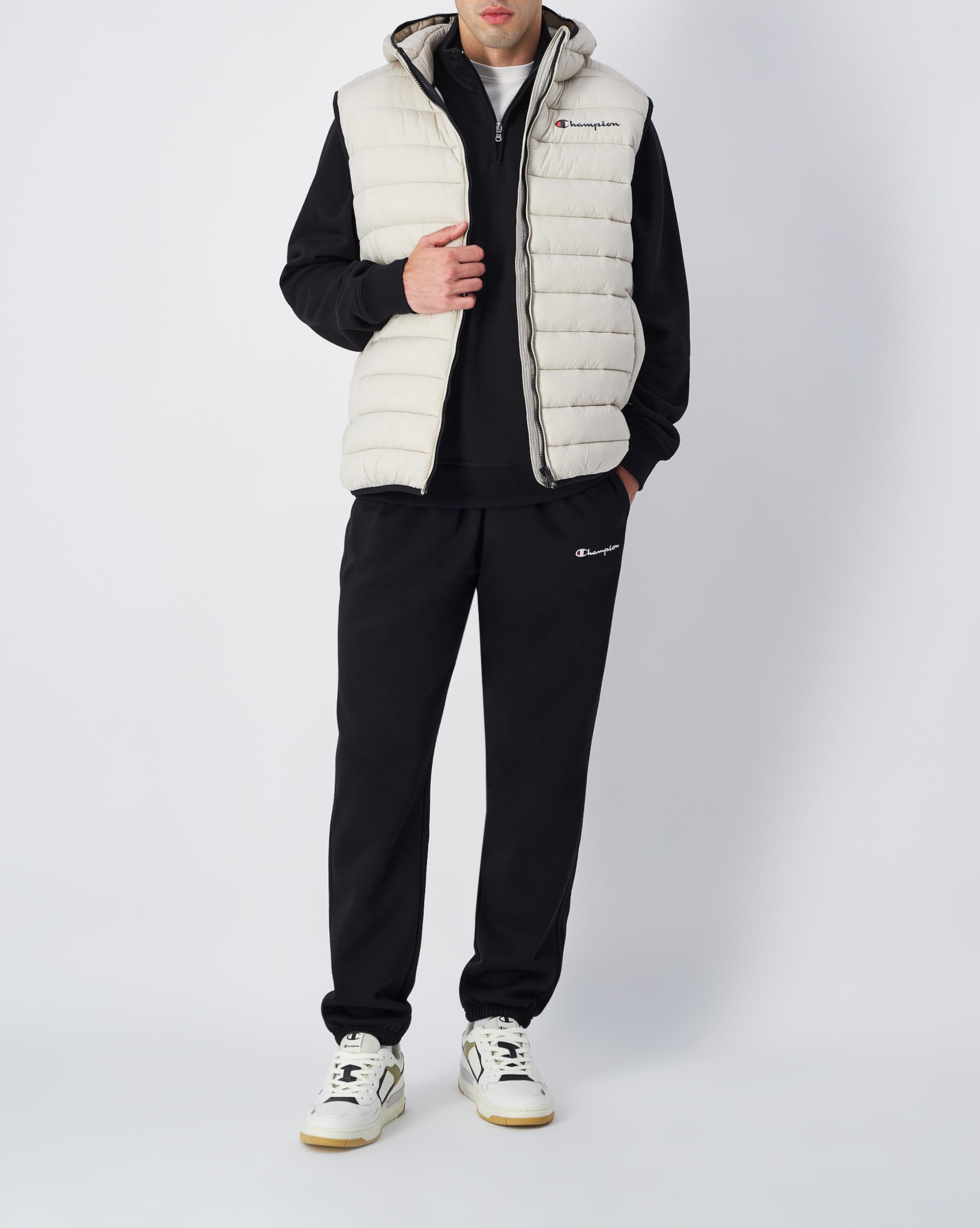 Champion Kamizelka imbotito Mężczyźni Legacy Outdoor (220341) - Wr Light Nylon Cire 35gr Mały Skrypt Logo High-neck