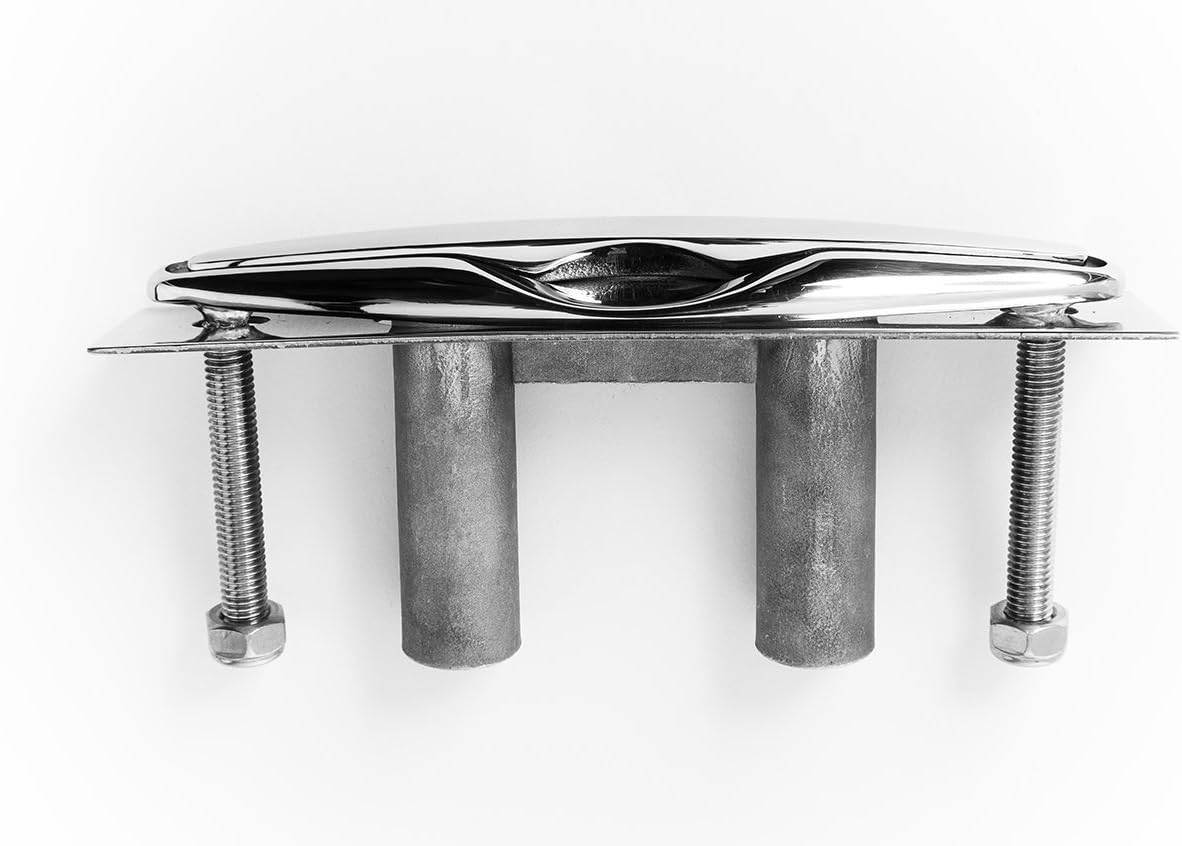 Amarine Made Pair of Boat Marine Stainless Steel 316 Pull up Cleat Flush Mount Cleat Lift