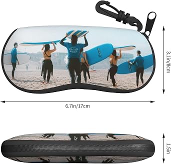 FGHJ Custom Glasses Case Personalized Eyeglass Case Design Your Photo Name Logo Portable Soft Sunglasses Bag Gift for Women