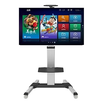 テレビスタンド キャスター付き 縦横 90°回転 昇降式 荷重50kg テレビスタンド キャスター付き 縦横 90°回転 昇降式 荷重50kg