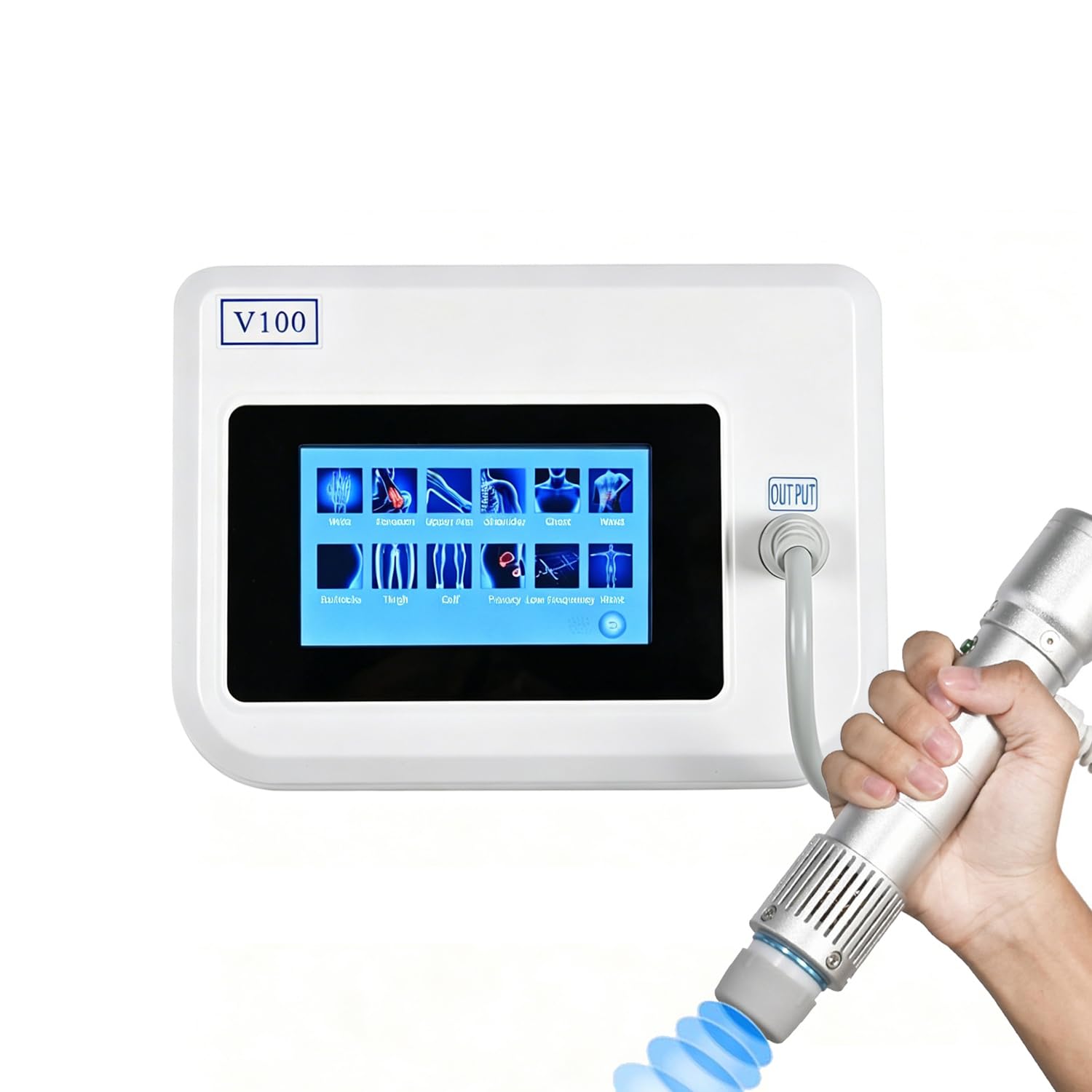 Macchina per Terapia ad Onde D'urto, Massaggiatore ad Onde d urto, ESWT Fisioterapia Dispositivo per Disfunzione erettile, Sollievo dal dolore, per Spalle, Fianchi, Cosce, Polsi, Gomito