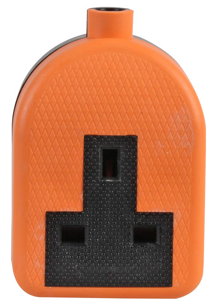 Pro Elec Orange Rubber Trailing Socket, 1 Gang, 250V, 13A,
