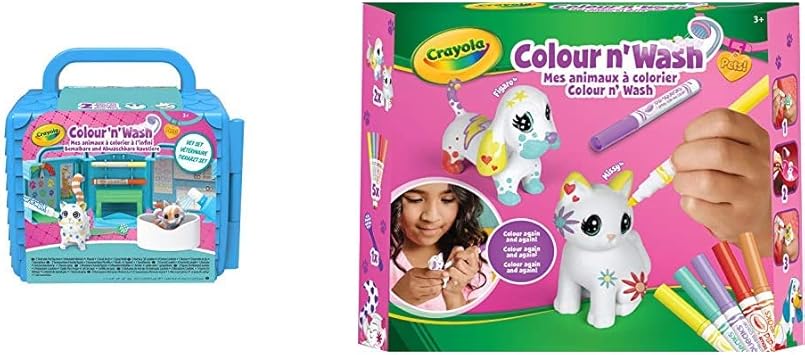 Crayola Color N Wash Mes Animaux A Colorier Veterinaire Dessiner Laver Recommencer 256447 006 Color N Wash Pets Mes Animaux A Colorier Kit Chien Et Chat 74 7265 F000 Amazon Fr Jeux Et Jouets