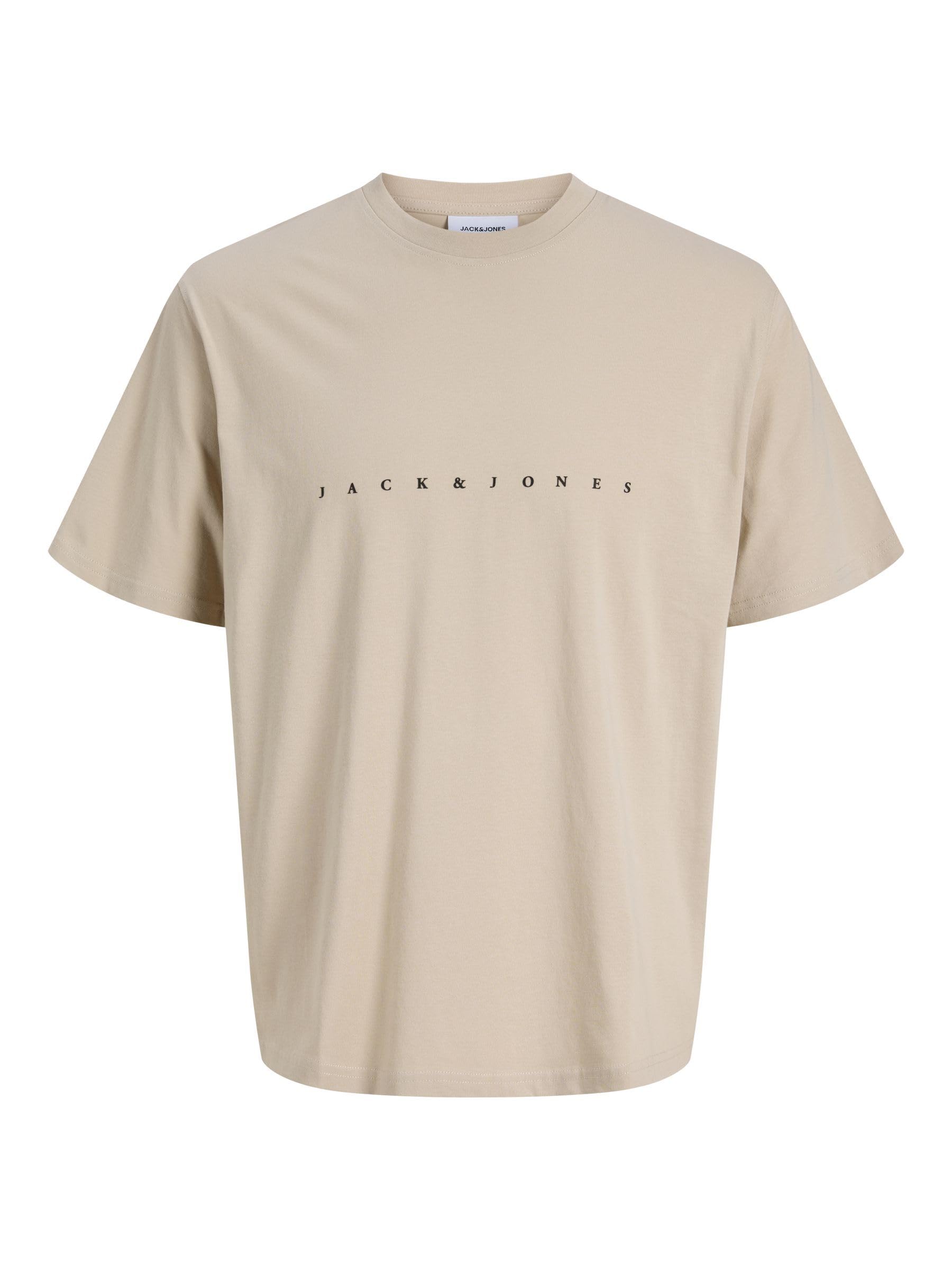 Jack & Jones Men's Beige T-Shirt Star