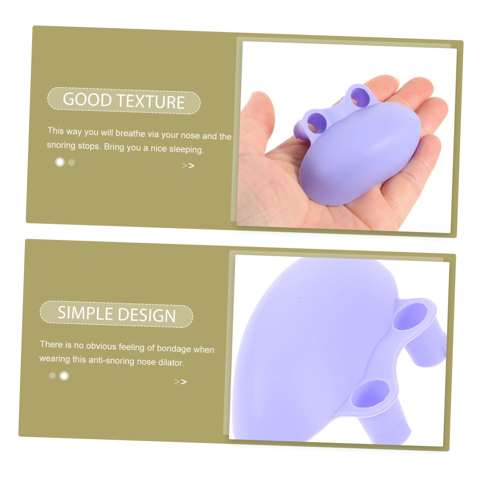Healeved 5 Piezas tapón de ventilación nasal para dormir device nasal antironquidos solución de ronquidos dispositivo tapón de silicona