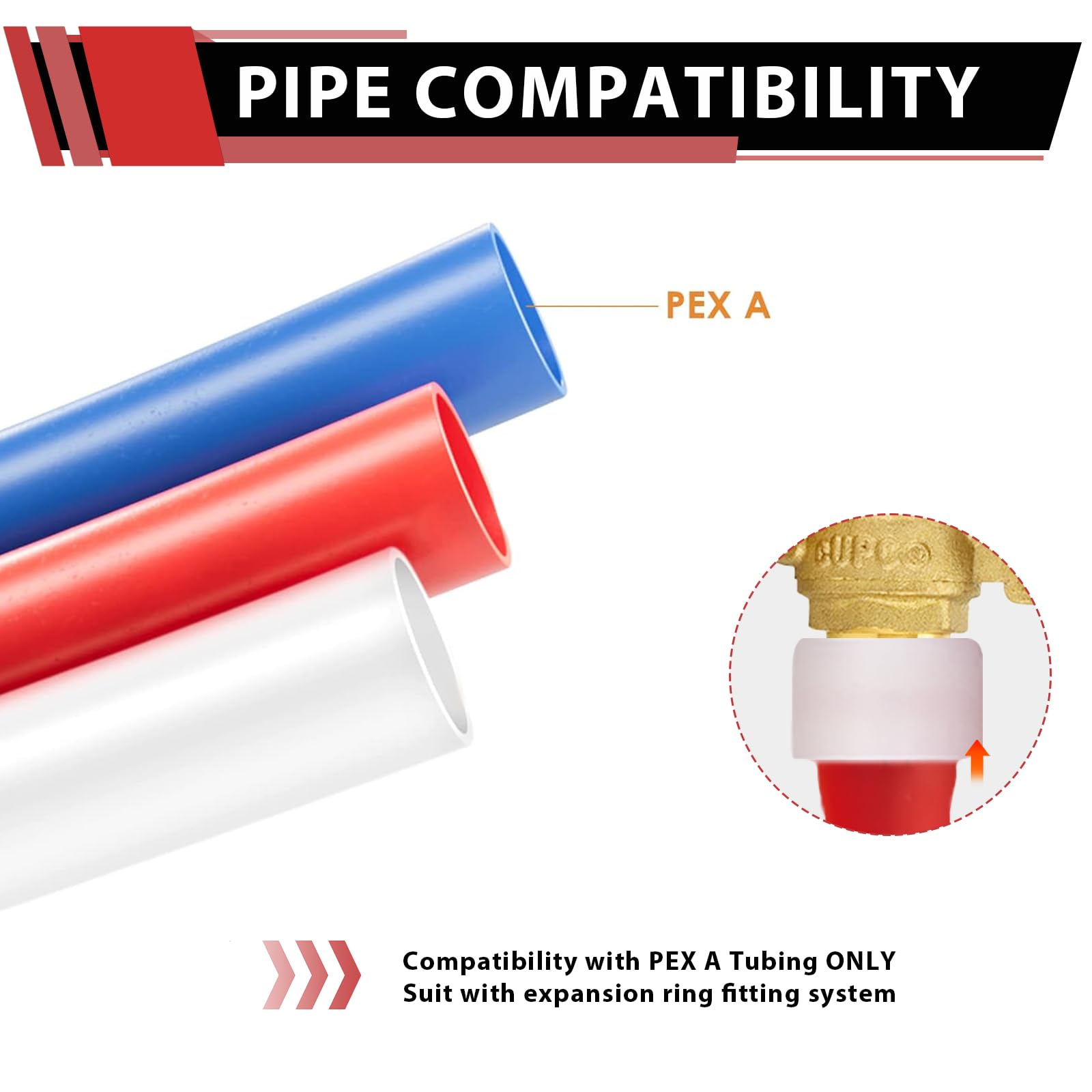 Pack of 2) EFIELD Cold Expansion Pex-A 3/4-inch X 3/4 Inch FNPT