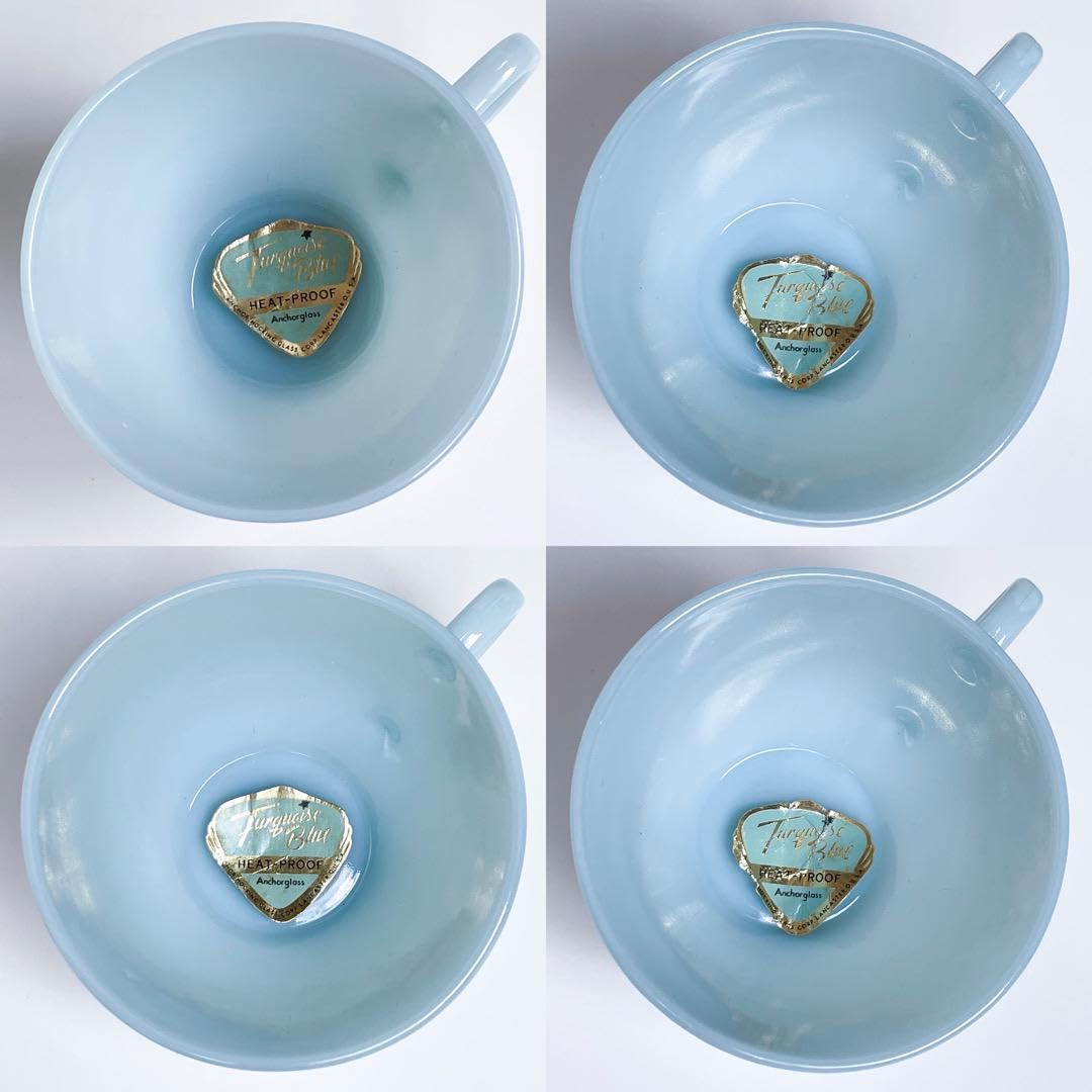 ファイヤーキング ターコイズブルー カップ＆ソーサー ４客 Amazon | ファイヤーキング ターコイズブルー カップ ソーサー 4