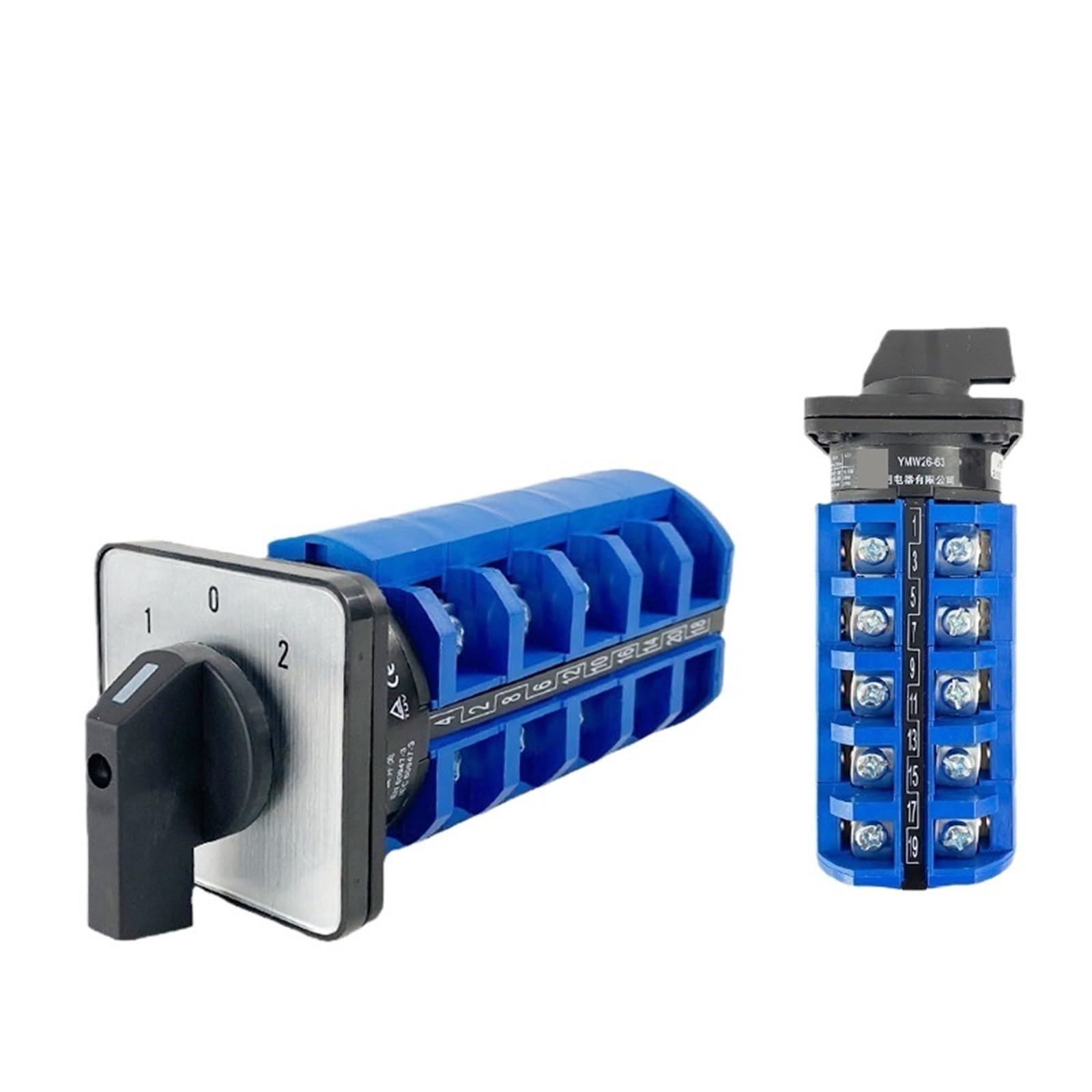 Interruptor de leva LW26-63/5 con selector rotativo de 5 polos y 690V 8