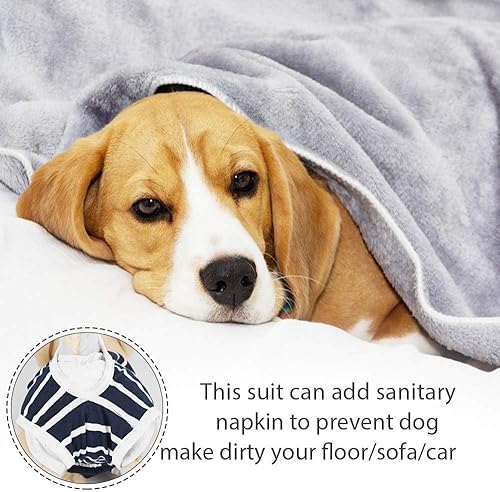 Miniatura 4 de Pañales para perros, bragas sanitarias para perrito, mameluco de recuperación de mascotas, traje de recuperación después de la cirugía, para perros