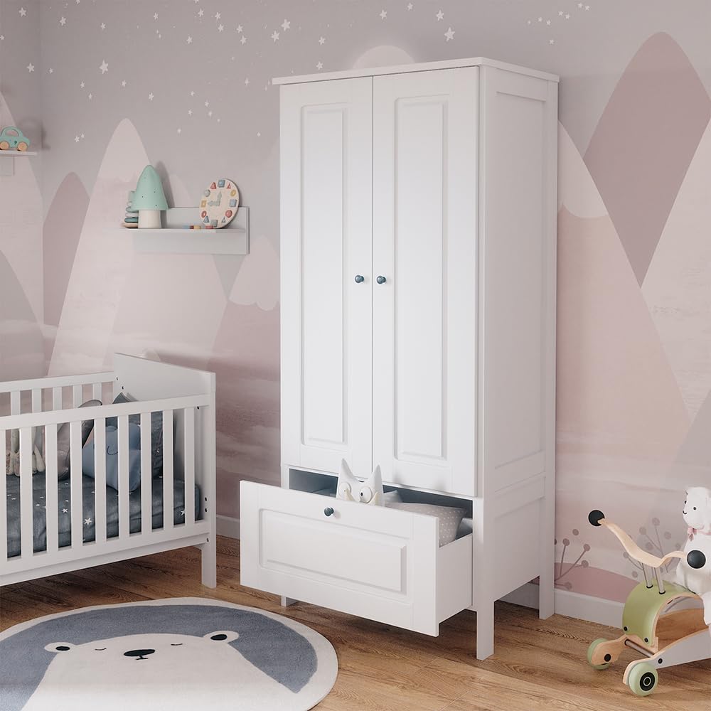 VitaliSpa Guardaroba per bambini Ajaton Bianco 83.3 x 187 cm