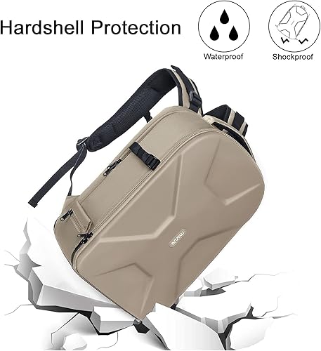 Miniatura 83 de MOSISO Mochila para cámaras réflex digital de un solo objetivo, réflex de un solo objetivo o sin espejo, funda rígida impermeable de 15 a 16