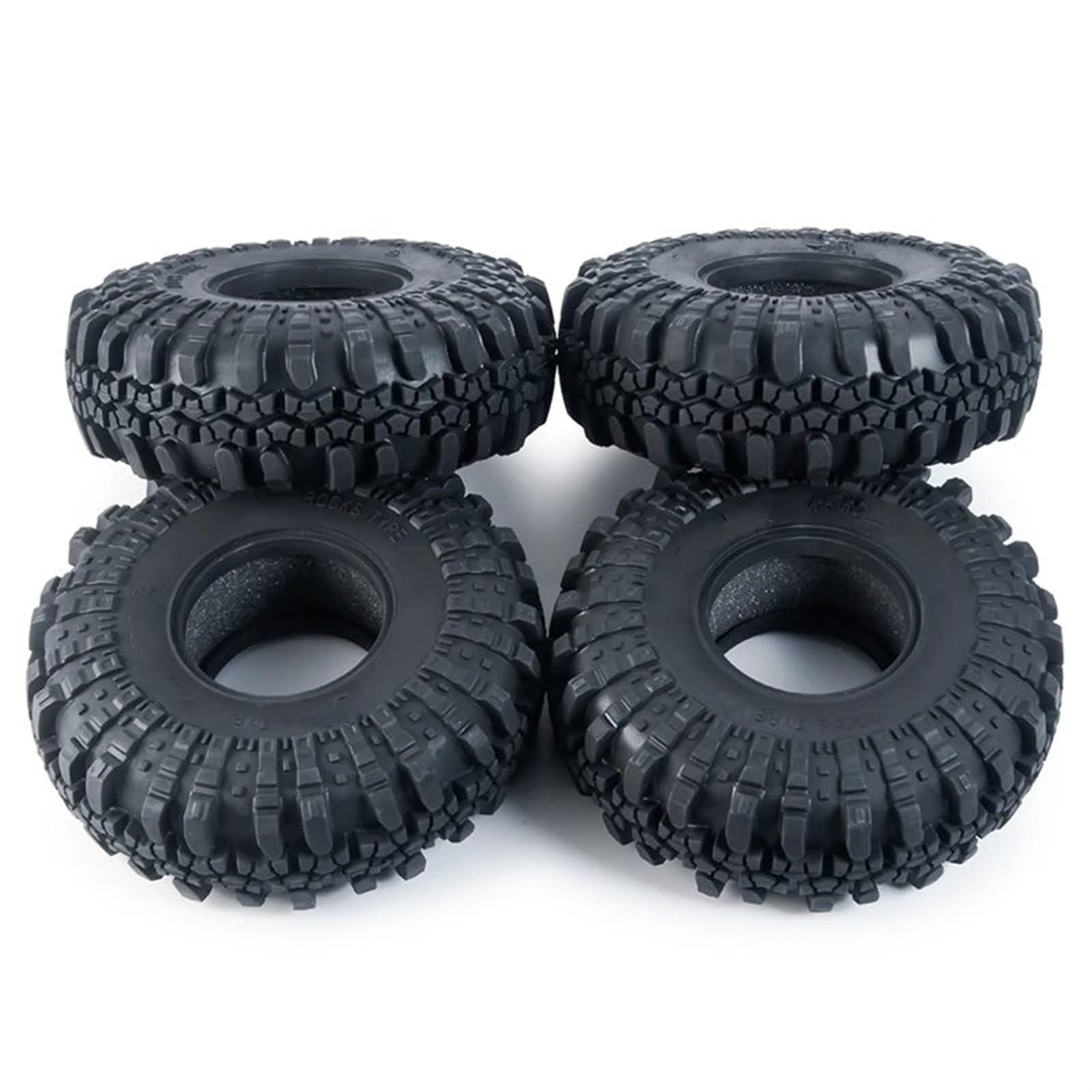 Compatibile Con Assiale Per Wraith SCX10 Per Capra Per Traxxas TRX4 TRX6 D90 4 Pezzi 137MM 2.2 Pneumatici In Gomma Per 1/10 RC Crawler Car RC Ruote Gomma