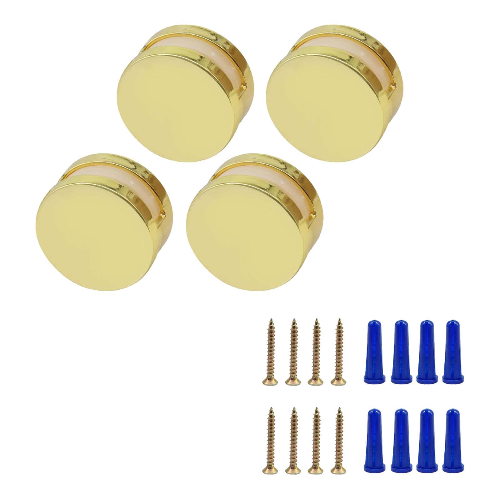 PANGBOER Mirrour Holders Clip, Frameless Mounting Hardware, Bathroom Mirrours Supporting Shelf Clamps for 3-5Mm Thick Glass Frameless Mounting Hardware