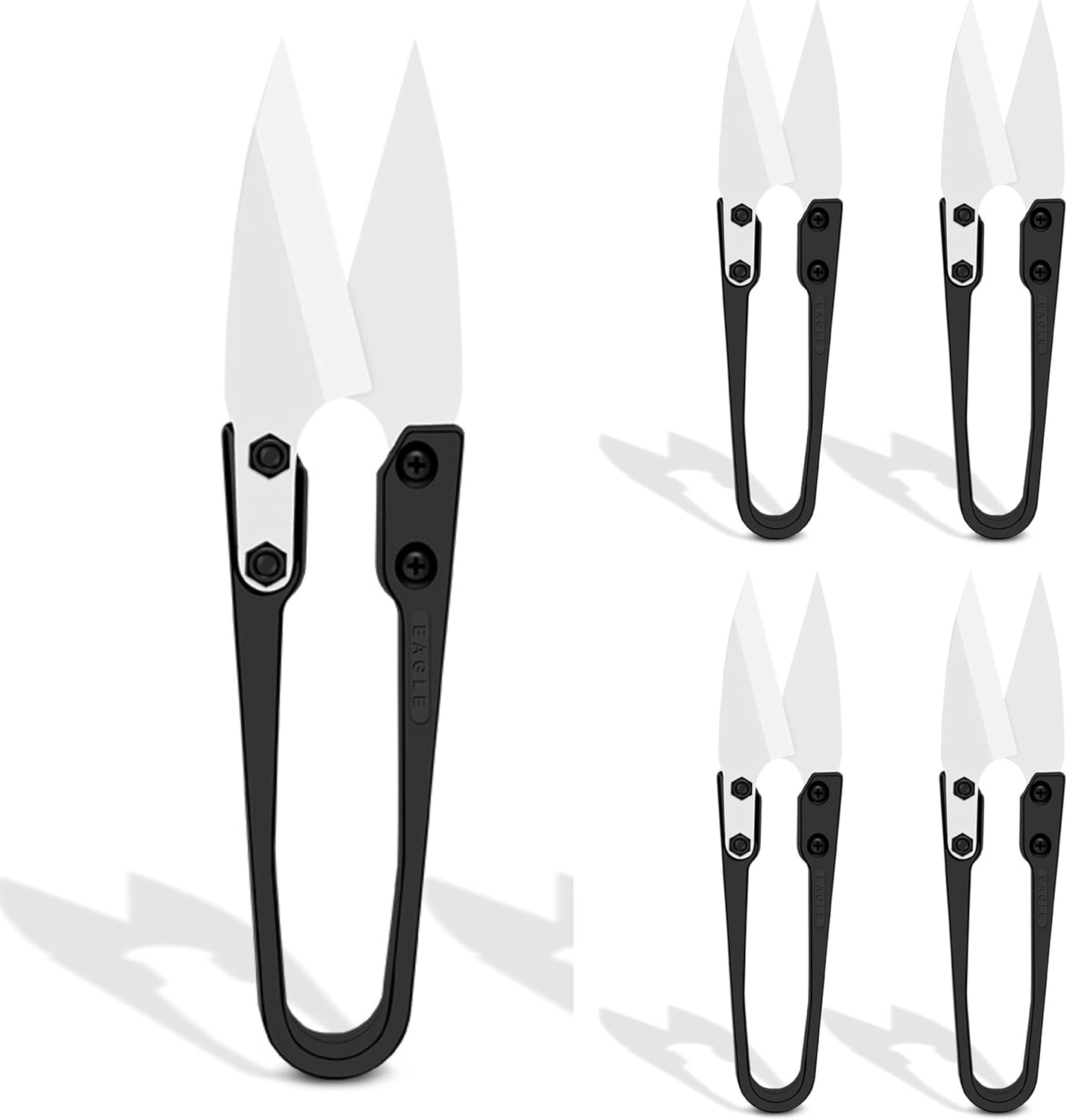 Ceramic Precision Scissors - Phone Repair Battery Cable Cutter for Electronics, Crafts & Cloth - Non-Conductive Non-Magnetic Small Snips (2)