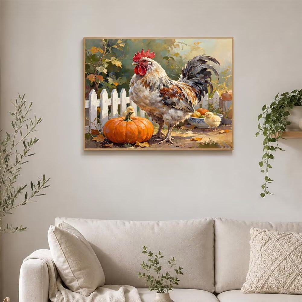 Diamond Painting Adulti Pollo Diamond Painting Kit 100x70cm O-R162G