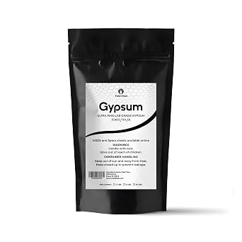 Soil Enhancer - Organic Gypsum for Indoor and Outdoor palant - Calcium Sulfate 1, Pounds