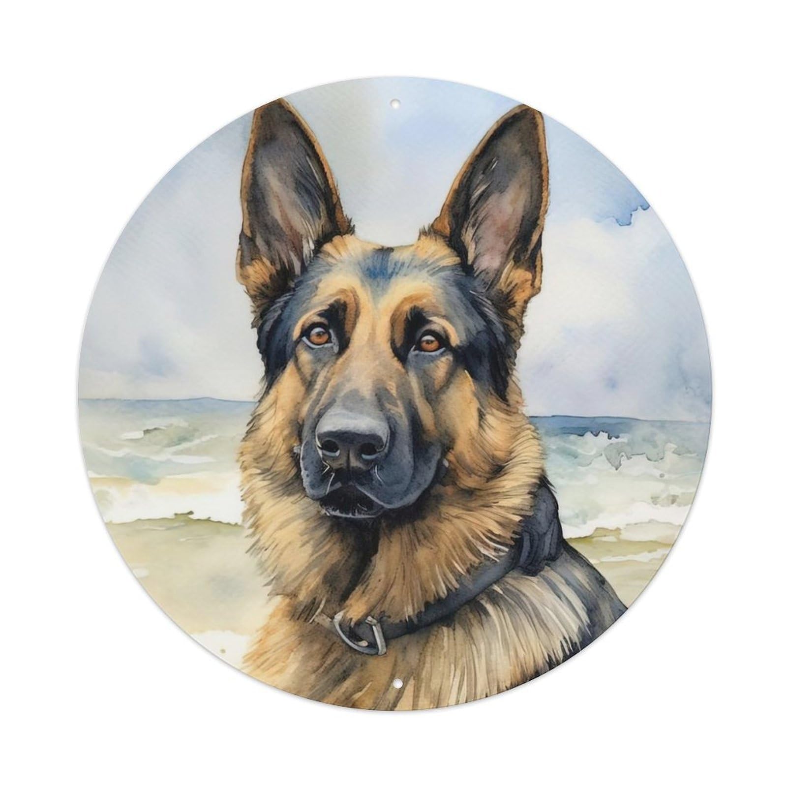 Animal Sheepdogs by The Sea Metal Tin Sign