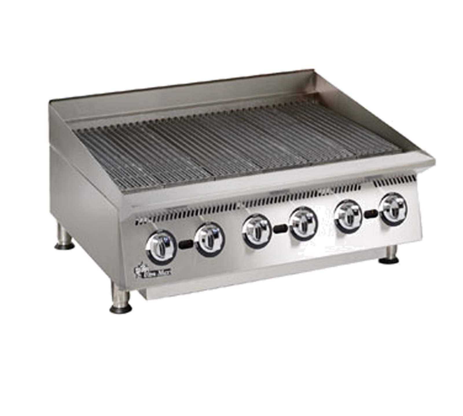 Star Mfg. 36" Lava Rock Gas Char-Broiler by Ultra-Max – Stainless Steel, Metallic, Model 8036CBB