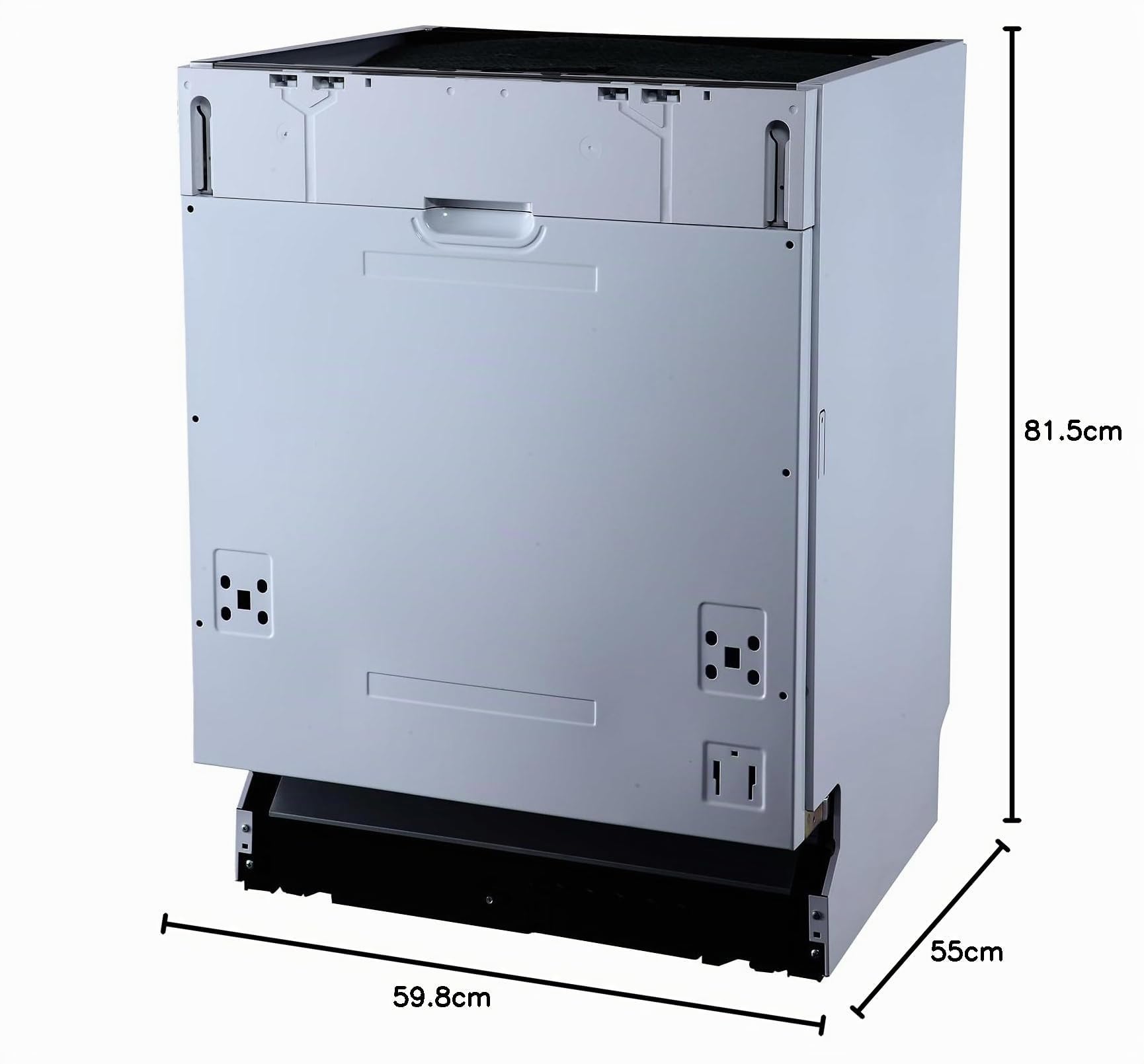 INFINITON Lavavajillas Integrable DIW-BB606, E, 7 Programas, Media Carga, Display, Easy Play,Inox