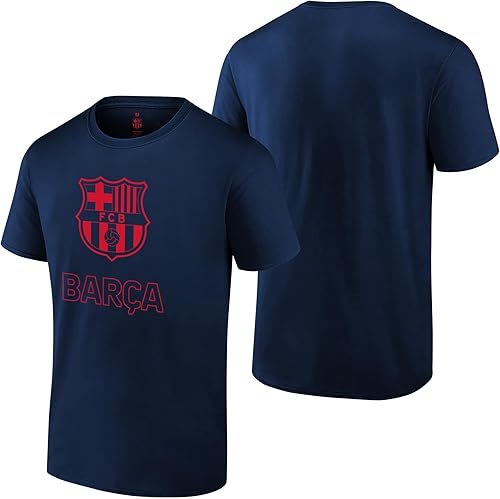 Camiseta de fútbol oficial del FC Barcelona para hombre, camisetas deportivas de algodón de manga corta para hombre, camisetas con licencia del
