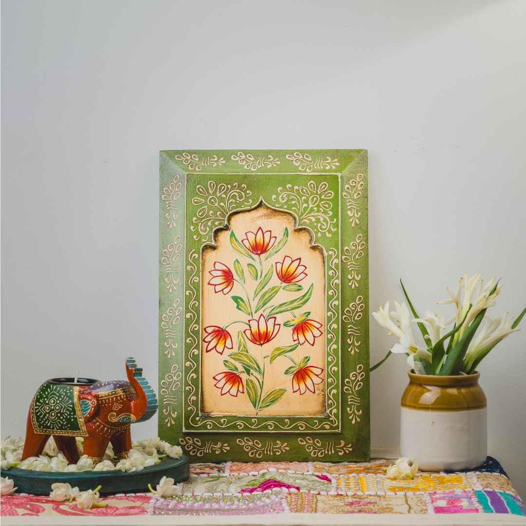 Handpainted Rajasthani Wall Frame - Atrangi Studio -6