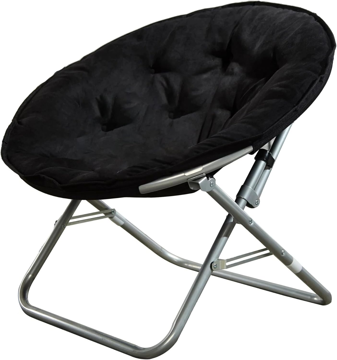 PEPESHA Comfortable Black Tea Saucer Lounge Chair with