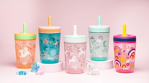 Miniatura 93 de Zak Designs - Juego de vasos Baby Shark Kelso de 15 onzas, sin BPA, tapa de rosca con popote hecha de plástico duradero y silicona, paquete perfecto