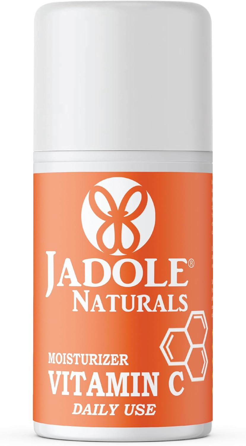 Jadole Naturals Vitamin C Moisturizer 50ml, Anti-Aging, Hydrate Skin, Wrinkles, Age Spots, Skin Tone, Firming, Dark Circles | Daily Use for Men & women