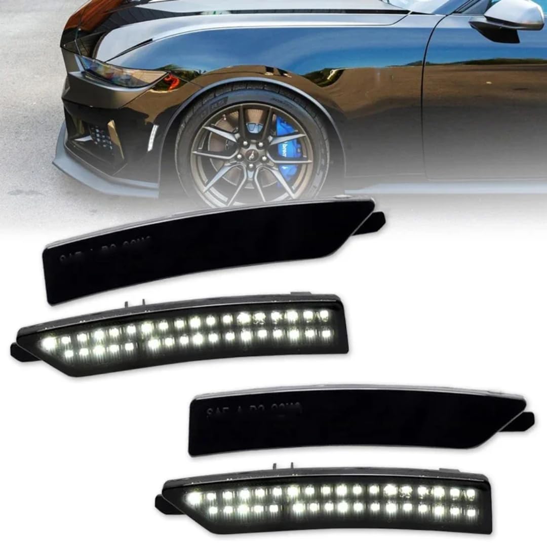 Boczny Kierunkowskaz dla Ford Mustang S650 2024-2025, przednie/tylne światła obrysowe błotnika, światła postojowe, kierunkowskazy, lampa odblaskowa