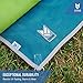 CGEAR RV Camping Mat, Sand Free Outdoor Reversible Rug for Campsite, Backyard, Patio, Deck, and Beach (Blue/Green, 8' x 14')