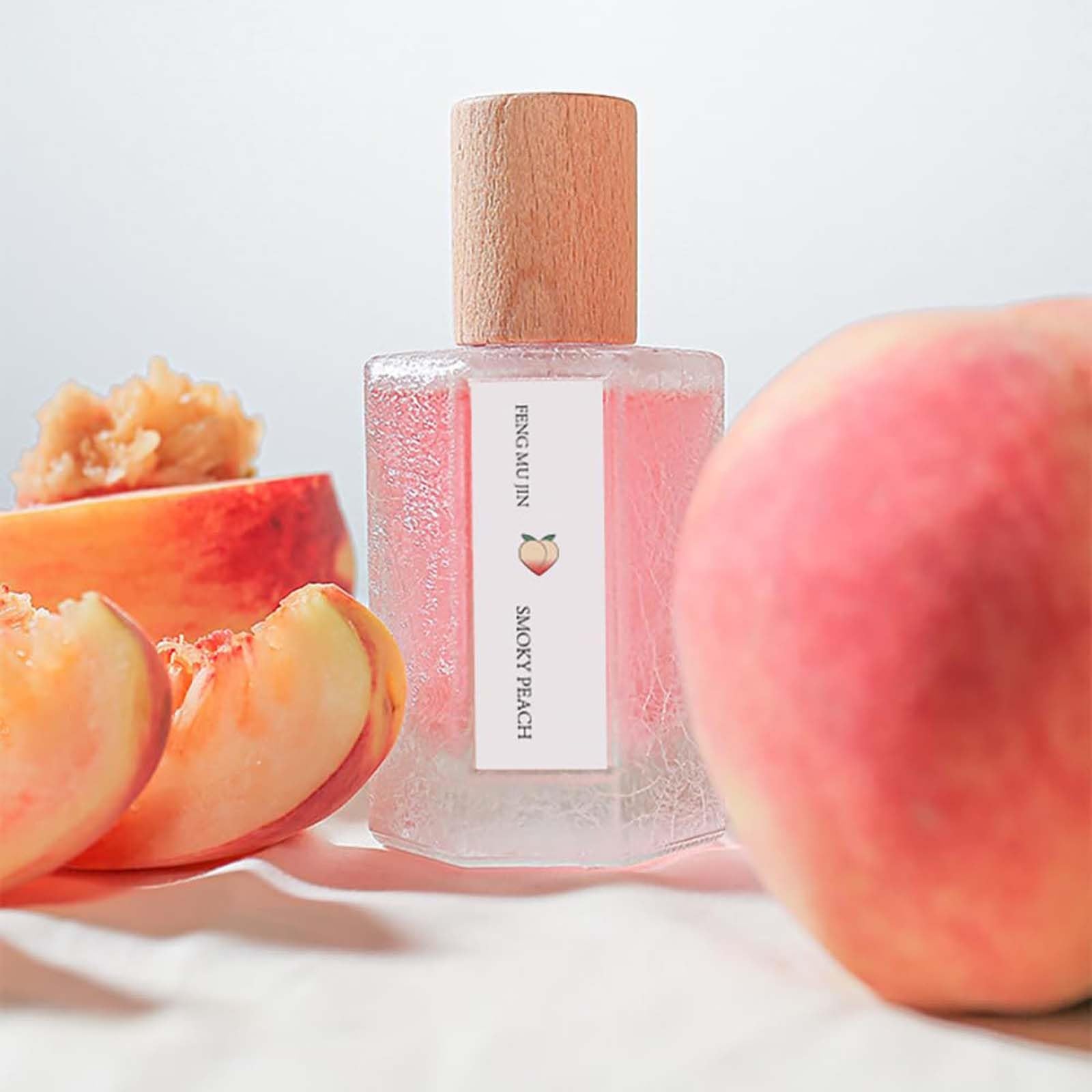 Fruity Parfüm Sammlung Für Frauen, Pfirsich Düfte Parfüm, Glasflasche Fruchtigen Duft Parfüm, Lang Anhaltende Frische Duft Spray, Täglichen Gebrauch Geräucherten Pfirsich Duft Spray. (4PCS)